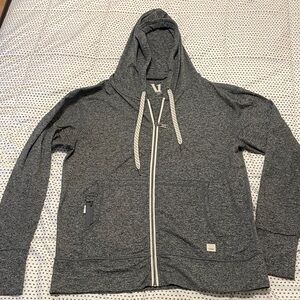 Vuori Women’s Heather Gray Zip-Up Hoodie